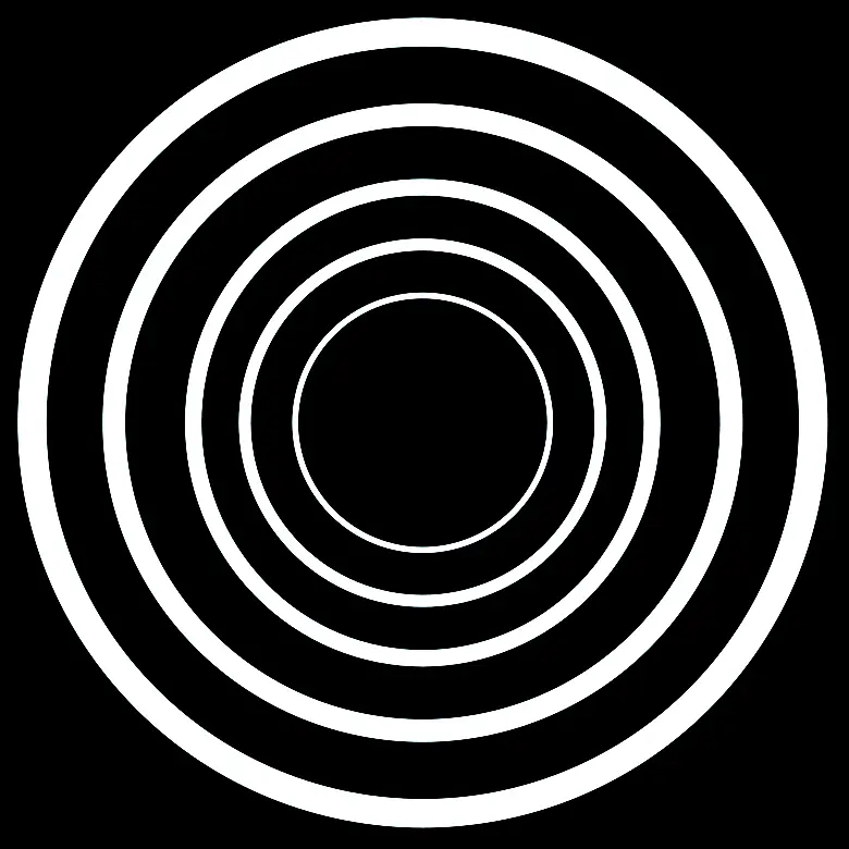 Sonic Spheres logo white on black